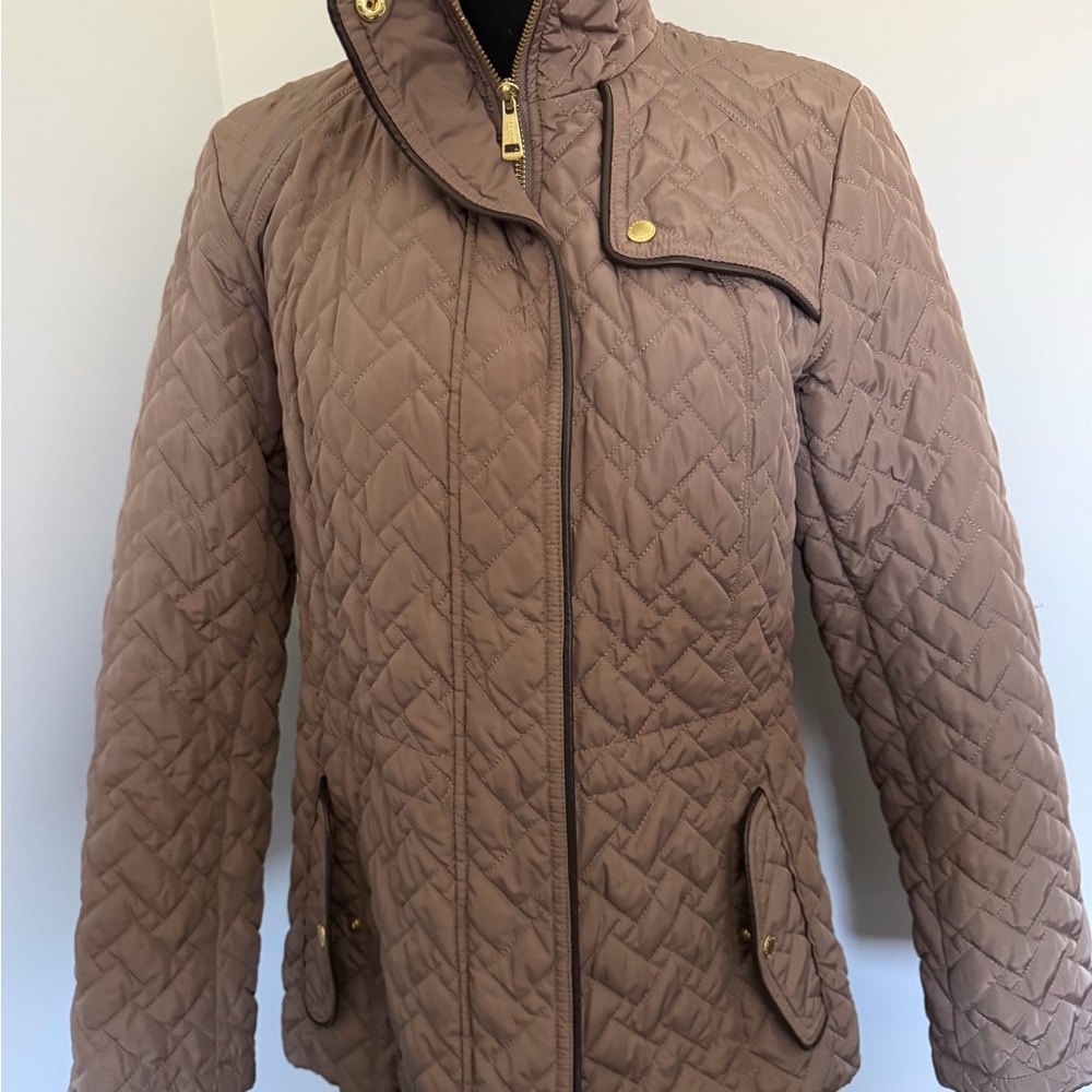 Cole Haan Signature Quilted Jacket Women's Sm.Dusty Pink Lightweight Winter Coat